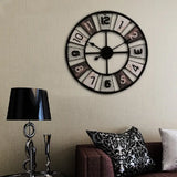 Grote Metalen Wandklok