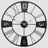 Ronde Metalen Wandklok