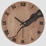 Scandinavische Wandklok Hout