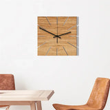 Vierkante Houten Wandklok