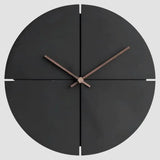 Wandklok Zwart Minimalistisch