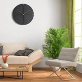 Wandklok Zwart Minimalistisch